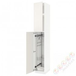 ⭐METOD⭐Высокий шкаф/домашний интерьер, белый/Веддинге белый, 40x60x240 cm⭐ИКЕА-39458012