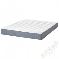 ⭐VALEVAG⭐Матрас, карманные пружины, средняя твердость/светло-синий, 160x200 cm⭐ИКЕА-50450689