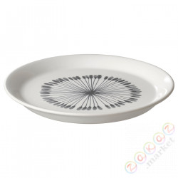 ⭐FRIKOSTIG⭐Тарелка, белый/шаблон, 19 cm⭐ИКЕА-50469405