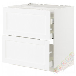 ⭐METOD / MAXIMERA⭐Ша ул/2fr/3шу, белый Enköping/белый имитация дерева, 80x60 cm⭐ИКЕА-59473422