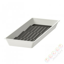 ⭐UPPDATERA⭐Лоток сpodstawką na przyprawy, белый/антрацит, 20x50 cm⭐ИКЕА-59432709