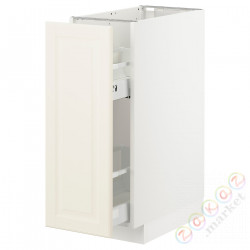 ⭐METOD⭐Кабинет ул./wysuwане wyposażenт.е.доб, белый/Bodbyn сливочный, 30x60 cm⭐ИКЕА-69300303