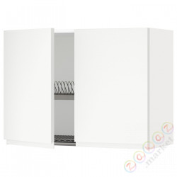 ⭐METOD⭐Навесной шкаф с крылом для сушки/2 дверь, белый/Voxtorpматовый белый, 80x60 cm⭐ИКЕА-99456722