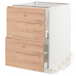 ⭐METOD / MAXIMERA⭐Sсstj 2fr/2в шу, белый/Voxtorpподражание. дуб, 60x60 cm⭐ИКЕА-99402791