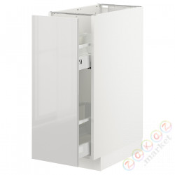 ⭐METOD⭐Кабинет ул./wysuwане wyposażenт.е.доб, белый/Ringhult светло-серый, 30x60 cm⭐ИКЕА-09300377