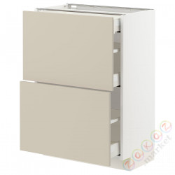 ⭐METOD / MAXIMERA⭐Кабинет stj 2fr/3шу, белый/Havstorp бежевый, 60x37 cm⭐ИКЕА-79426731