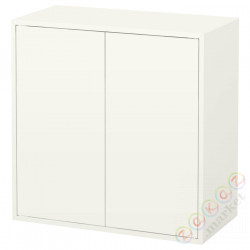 ⭐EKET⭐Настенный книжный шкаф, белый, 70x35x70 cm⭐ИКЕА-89435221