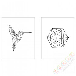 ⭐BILD⭐Плакат, геометрический, 40x50 cm⭐ИКЕА-90436069