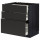 ⭐METOD / MAXIMERA⭐Напольный шкаф с 3 ящики, черный/Nickebo матантрацит, 80x60 cm⭐ИКЕА-59498516