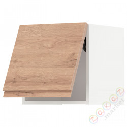 ⭐METOD⭐Навесной шкаф pos, белый/Voxtorpподражание. дуб, 40x40 cm⭐ИКЕА-59402241