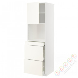 ⭐METOD / MAXIMERA⭐Обувь для микрокомбо дверь/3шу, белый/Vallstena белый, 60x60x200 cm⭐ИКЕА-39507461