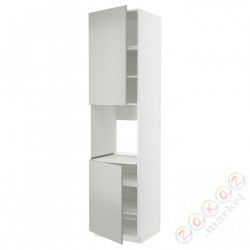 ⭐METOD⭐Шестой огромный 2dr/половина, белый/Havstorp светло-серый, 60x60x240 cm⭐ИКЕА-69538772