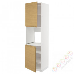 ⭐METOD⭐Шестой огромный 2dr/половина, белый/Voxtorpподражание. дуб, 60x60x220 cm⭐ИКЕА-19538656