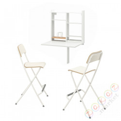 ⭐NORBERG / FRANKLIN⭐Таблица и 2 стулья, белый/белый⭐ИКЕА-69481695