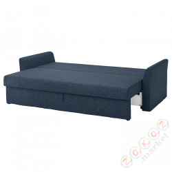 ⭐HOLMSUND⭐3 человекowa диванразложитьadана, Kilanda темно-синий⭐ИКЕА-09516928