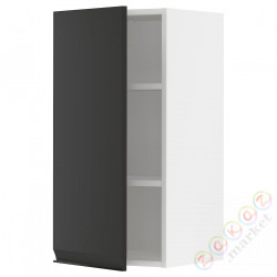 ⭐METOD⭐Навесной шкаф с полками, белый/Upplöv матантрацит, 40x80 cm⭐ИКЕА-59493689