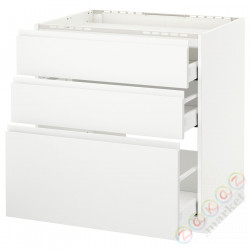 ⭐METOD / MAXIMERA⭐Старший полковник/3fr/3шу, белый/Voxtorpматовый белый, 80x60 cm⭐ИКЕА-29112790