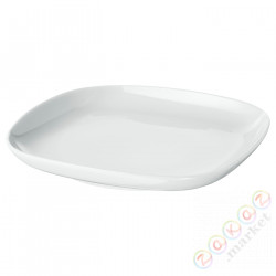 ⭐VARDERA⭐Тарелка, белый, 18x18 cm⭐ИКЕА-00277357