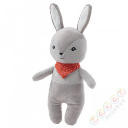 ⭐GULLIGAST⭐Piszcząca заbawka pluszowa, Серый/красный⭐ИКЕА-70484259