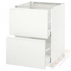 ⭐METOD / MAXIMERA⭐Sсstj 2fr/2в шу, белый/Voxtorpматовый белый, 60x60 cm⭐ИКЕА-09112102