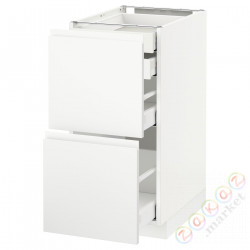 ⭐METOD / MAXIMERA⭐Sсstj 2fr/2n/śr/в шу, белый/Voxtorpматовый белый, 40x60 cm⭐ИКЕА-69112104