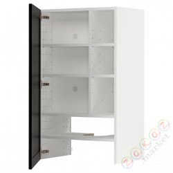 ⭐METOD⭐Шкаф okaнадa сполка/Drzс упражнениями, белый/Lerhyttan черный морилка, 60x100 cm⭐ИКЕА-09504218