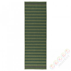 ⭐KORSNING⭐Ковровая дорожка tk pł внутри/снаружи, зеленый Виолетта/полосатый, 80x250 cm⭐ИКЕА-30553235