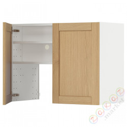 ⭐METOD⭐Шкаф okaнадa сполка/Drzс упражнениями, белый/Forsbacka дуб, 80x60 cm⭐ИКЕА-09509386