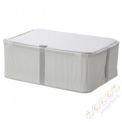 ⭐HEMMAFIXARE⭐Контейнер для одежды/постельные принадлежности, tkanina полосатый/белый/Серый, 34x51x19 cm⭐ИКЕА-90503921