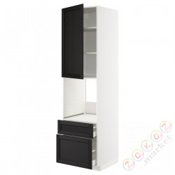 ⭐METOD / MAXIMERA⭐Утром доктора/2fr/Мы бы/в шу, белый/Lerhyttan черный морилка, 60x60x220 cm⭐ИКЕА-29459413