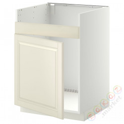 ⭐METOD⭐ХАВСЕН 1-местная тумба под раковину, белый/Bodbyn сливочный, 60x60 cm⭐ИКЕА-89463544