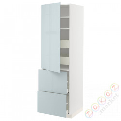 ⭐METOD / MAXIMERA⭐H пополам/4 шу/Drz/2 fr, белый/Kallarp jasnoсерый-синий, 60x60x200 cm⭐ИКЕА-39479302