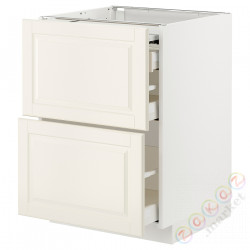 ⭐METOD / MAXIMERA⭐Кабинет ул. сwysuwanym blatem/3шу, белый/Bodbyn сливочный, 60x60 cm⭐ИКЕА-59433431