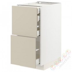 ⭐METOD / MAXIMERA⭐Sсstj 2fr/2n/śr/в шу, белый/Havstorp бежевый, 40x60 cm⭐ИКЕА-69426604
