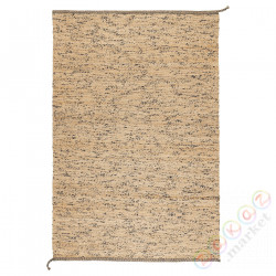 ⭐MELHOLT⭐Коврик ровный, wykonano ręcznт.е.естественный/темно-синий, 133x195 cm⭐ИКЕА-40408021