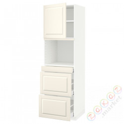 ⭐METOD / MAXIMERA⭐Обувь для микрокомбо дверь/3шу, белый/Bodbyn сливочный, 60x60x200 cm⭐ИКЕА-29458649