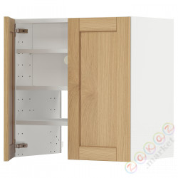 ⭐METOD⭐Шкаф okaнадa сполка/Drzс упражнениями, белый/Forsbacka дуб, 60x60 cm⭐ИКЕА-49509389