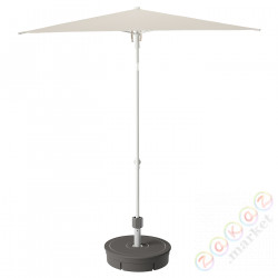 ⭐TVETO⭐Параsol, серыйбежевый белый/Grytö Серый, 180 cm⭐ИКЕА-89515034