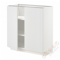 ⭐METOD⭐Кабинет stj/полки/2 дверь, белый/Stensund белый, 80x37 cm⭐ИКЕА-99463614