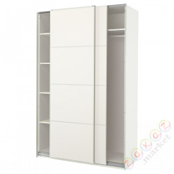 ⭐PAX / MEHAMN⭐Гардероб, белый/2ул. белая, 150x66x236 cm⭐ИКЕА-89429786