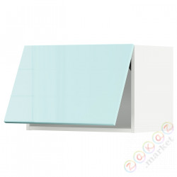 ⭐METOD⭐Навесной шкаф pos, белый Järsta/блеск светло-бирюзовый, 60x40 cm⭐ИКЕА-39414495