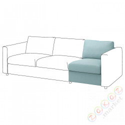 ⭐VIMLE⭐1-местная секция, Saxemara светло-синий⭐ИКЕА-39392399