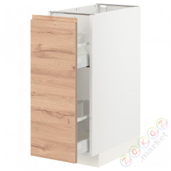 ⭐METOD / MAXIMERA⭐Кабинет ул./wysuwане wyposażenт.е.доб, белый/Voxtorpподражание. дуб, 30x60 cm⭐ИКЕА-59402991