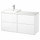 ⭐ANGSJON / BACKSJON⭐Тумба под умывальник/umywalka/bateria, глянцевый белый/белый имитация мрамора, 122x49x71 cm⭐ИКЕА-39528562 ⭐ANGSJON / BACKSJON⭐Тумба под умывальник/umywalka/bateria, глянцевый белый/белый имитация мрамора, 122x49x71 cm⭐ИКЕА-39528562