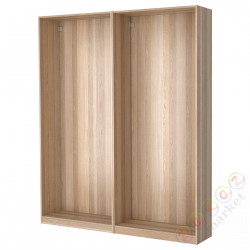 ⭐PAX⭐2 рамы шкафа, под беленый дуб, 200x35x236 cm⭐ИКЕА-39054836