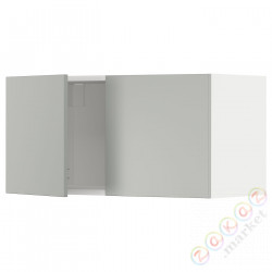 ⭐METOD⭐настенный шкаф/2 дверь, белый/Havstorp светло-серый, 80x40 cm⭐ИКЕА-39538349