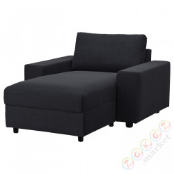 ⭐VIMLE⭐Крышка шезлонга, сширокийmi связаныokietnikami/Saxemara черно-синий⭐ИКЕА-19424136