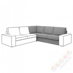 ⭐KIVIK⭐Угловая секция, Tibbleby бежевый/Серый⭐ИКЕА-89440492