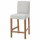 ⭐BERGMUND⭐Барный стул со спинкой, подражание. дуб/Orrsta светло-серый, 62 cm⭐ИКЕА-49388207