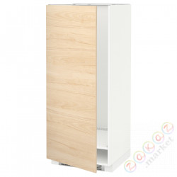 ⭐METOD⭐Шкаф, высокий лед/проживающий, белый/Askersund яркий узор ясеня, 60x60x140 cm⭐ИКЕА-39215815